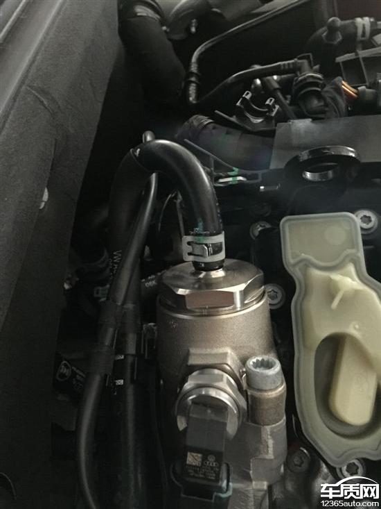 一汽大众奥迪A4L高压油泵接头漏油